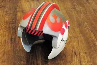 rebelde x-wing do piloto de capacete a moda star wars traje cosplay 3d print model - Mito3D