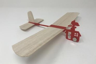 red baron hand launched glider toys plane toy autodesk fusion 360 ultimaker 3d print model - Mito3D