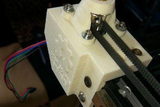 reinforced motor mounts bushing shaft 3d printer parts enhancements tronxy x5s corexy mount 3d print model - Mito3D