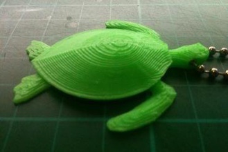 remix sea turtle into keychain fashion 3d print model - Mito3D