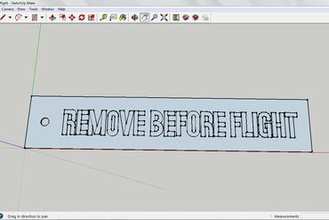 remove before flight tag other 3d print model - Mito3D