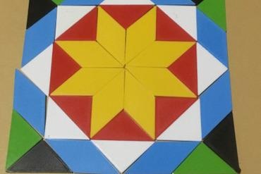 dinlenme iplik geri dönüşüm üçgen rhombs patchwork tangram oyun bulmaca zihinsel egzersiz eğlence motifler Sanat moda 3d print model - Mito3D