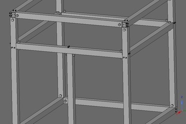 rigido tubo quadrato in metallo telaio progetti di diy della stampante 3d per mobili la vostra casa piazza connettore del alluminio sistema collegamento giunzione le articolazioni connettori 3D print model - Mito3D