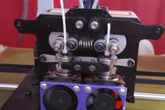 rigidbot stoneham extrusora de doble ventilador titular Impresora 3d piezas mejoras extrusor 3d print model - Mito3D