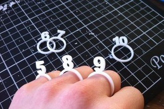 anello diametro tavolo gioielli la dimensione 3d print model - Mito3D