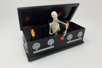rip skeleton gadget halloween do nothing box automata autodesk fusion 360 ultimaker 3d print model - Mito3D