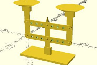 roberval measuring scale gadget measurement tool 3d print model - Mito3D