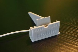robin 3d printed charging iphone 4 stand your home mobile phone charger 3d print model - Mito3D