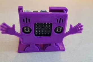 robot tutucu microbit maker diy microbit101 pil paketi 3d print model - Mito3D