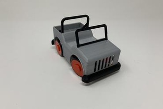 robotic cam steered vehicle toys steering car toy autodesk fusion 360 ultimaker 3d print model - Mito3D