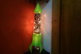 Raketen-Lampe maker diy Lampe arduino ultimaker 3d print model - Mito3D