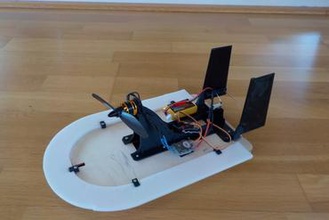 roglisseur - Spielzeug aeroglisseur hovercraft 3d print model - Mito3D
