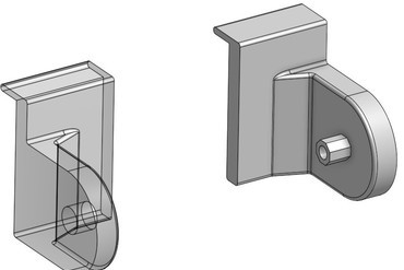 rollo licou rouleau support montage rechange pièces fenster 3D print model - Mito3D