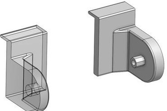rollo halter roller bracket mounting spare parts fenster 3d print model - Mito3D