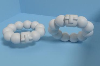 tespih yüzük takı rosario anello 3d print model - Mito3D