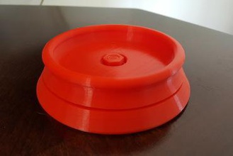 dönen bowling topu kap maker diy tutucu tembel susan spinner stand 3d print model - Mito3D