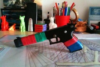 rubber band gun toys 3d print model - Mito3D