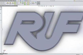 ruf 3d emblema logotipo outros de carro 3d print model - Mito3D