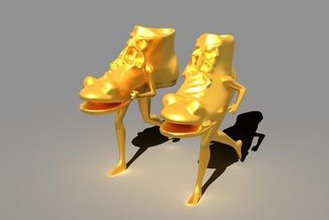 la zapatilla de running moda zapatos ejecutando 3d print model - Mito3D