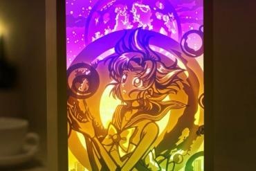 sailor moon lightbox For your home lamp lampara 3d print model - Mito3D