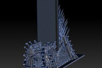 samsung s8 trono de hierro base carga art 3d print model - Mito3D