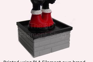 santa down chimney your home 3d print model - Mito3D
