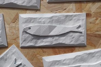 sardine concours soirées lisboa 22 art tuile Portugal 2022 3d print model - Mito3D