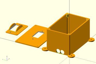 scalabile pv interruttori la vostra casa l'energia alternativa batteria l'interruttore della interruttore inverter off grid openscad scad solare il pannello 3d print model - Mito3D