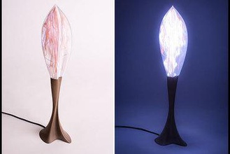 scifi escultura de luz a arte ultimaker 2 lâmpada bronzefill colorfabb iluminação 3d print model - Mito3D