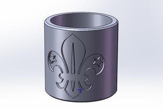 scout woggle fashion scouts cubs guides 3d print model - Mito3D