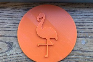 couvercle de l'écran flamingo conception votre maison 3d print model - Mito3D