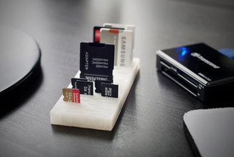 sd card caddy gadget micro holder 3d print model - Mito3D