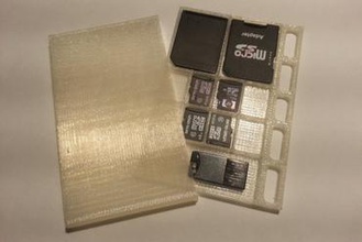 sdwalletcard v2 fashion wallet insert micro sd card holder msd 3d print model - Mito3D