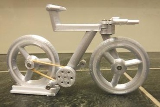 seat tube free tt bike miniatures cycle time trial 3d print model - Mito3D