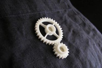 semi-formal pocket gear train jewelry gears wearable magnetic 3d print model - Mito3D
