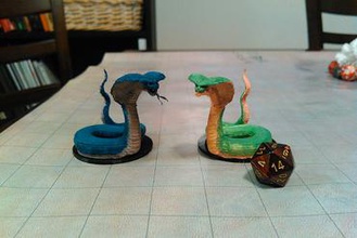 serpente senhores miniaturas dnd d&d cobra naga guardião espírito masmorras e dragões dungeons & dragons 3d print model - Mito3D