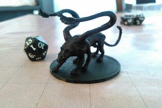 shadow cat miniatures kitty kitten panther monster tentacle rpg roleplaying wargaming gaming tabletop 3d print model - Mito3D