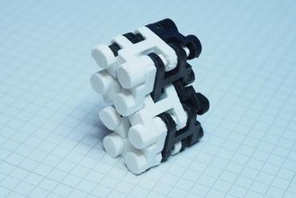 la forma de cerradura cadena prototipo Impresora 3d piezas mejoras en el experimento cierre ajustada enclavamiento unión positiva bloqueo positivo 3d print model - Mito3D