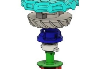 silverbee fighting beyblade style Toys custom 3d print model - Mito3D