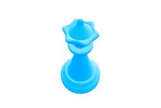 simchess rainha brinquedos tabuleiro de xadrez ultimaker 2 3d print model - Mito3D