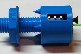 simple 175 mm filament de sortie du capteur L'imprimante 3d pièces améliorations som milwaukee makerspace 3d print model - Mito3D