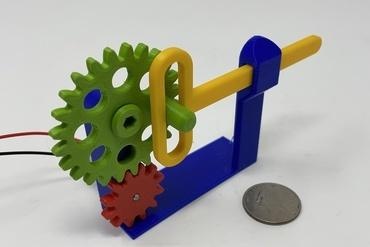 simple 3d printed scotch yoke mechanism Gadget 3d print model - Mito3D