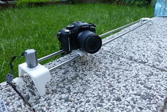 semplice dispositivo di scorrimento della fotocamera gadget la danielnoree svezia cameraslider ingranaggi bronzo boccole film video youtube 3d print model - Mito3D