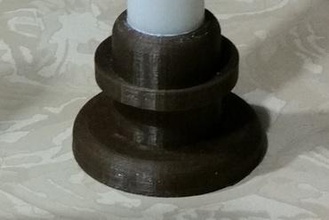 simple candle holder your home 3d print model - Mito3D