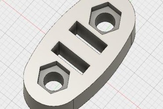 simple metal y belt tensioner 3d printer parts enhancements 3d print model - Mito3D