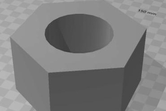 simple nut Other 3d print model - Mito3D