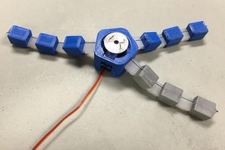 simple robotic gripper maker diy robotics soft robot aidan leitch 3d print model - Mito3D