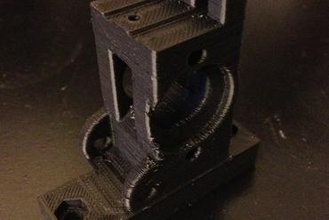 simplificado extrusora bloque de liberación rápida trasera montaje del motor, mini-hiena la unidad engranajes Impresora 3d piezas mejoras actualización mini prusa i2 mejora hiena parte 3d print model - Mito3D