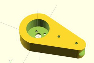 tek parça motor mount paralaks soğu-8 oyuncaklar quadcopter fırçasız 3d print model - Mito3D