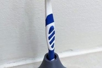 único titular de cepillo dientes su casa 3d print model - Mito3D